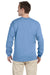 Gildan G240 Mens Ultra Long Sleeve Crewneck T-Shirt Carolina Blue Back