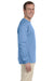 Gildan G240 Mens Ultra Long Sleeve Crewneck T-Shirt Carolina Blue Side