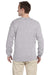 Gildan G240 Mens Ultra Long Sleeve Crewneck T-Shirt Sport Grey Back