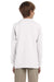 Gildan G240B Youth Ultra Long Sleeve Crewneck T-Shirt White Back