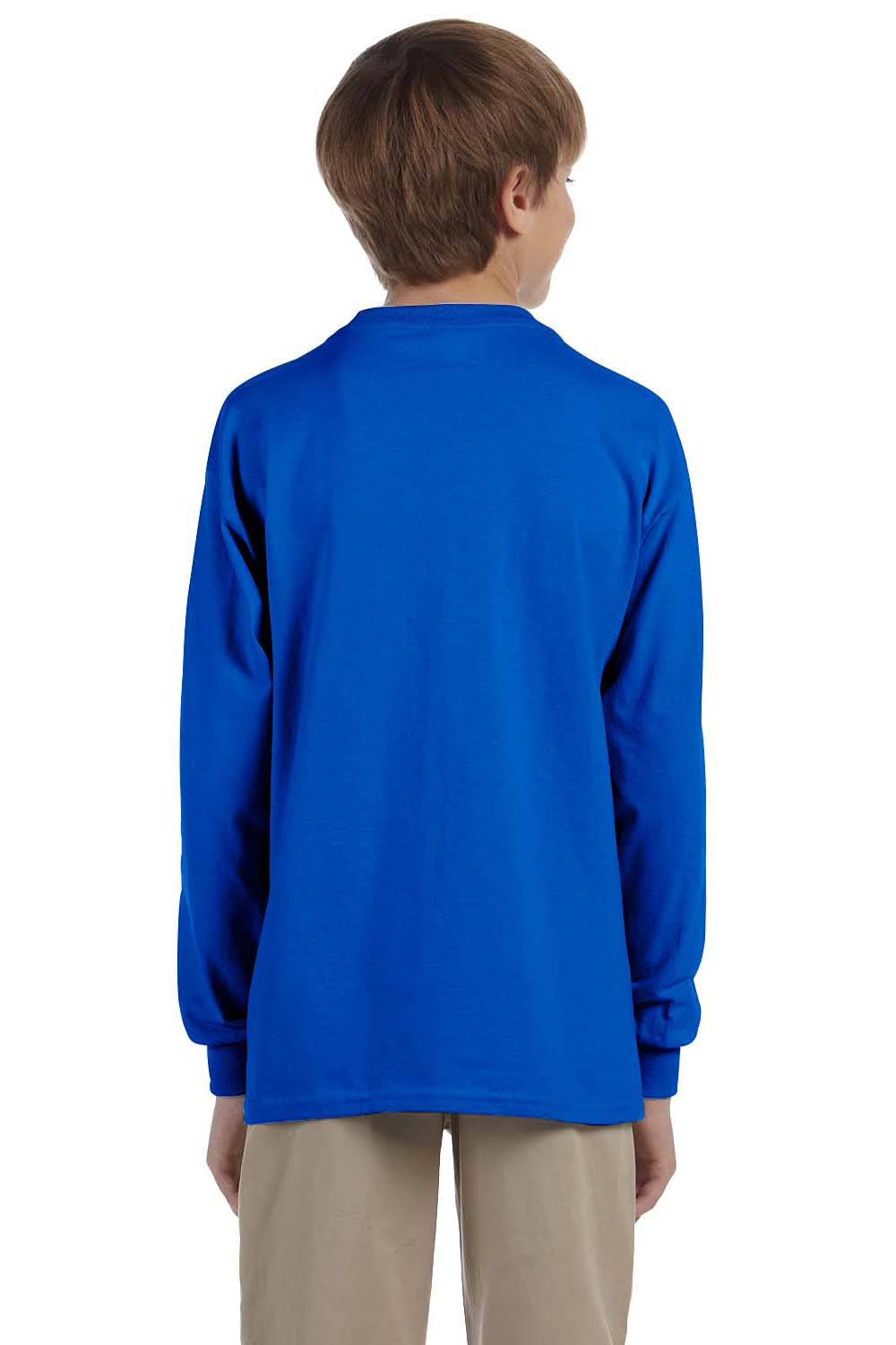 Gildan G240B Youth Ultra Long Sleeve Crewneck T-Shirt Royal Blue Back