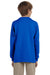 Gildan G240B Youth Ultra Long Sleeve Crewneck T-Shirt Royal Blue Back
