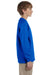 Gildan G240B Youth Ultra Long Sleeve Crewneck T-Shirt Royal Blue Side