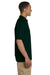 Gildan G380 Mens Short Sleeve Polo Shirt Forest Green Side