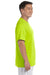 Gildan G420 Mens Performance Jersey Moisture Wicking Short Sleeve Crewneck T-Shirt Safety Green Side