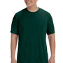 Gildan Mens Performance Jersey Moisture Wicking Short Sleeve Crewneck T-Shirt - Forest Green - Closeout