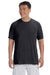 Gildan G420 Mens Performance Jersey Moisture Wicking Short Sleeve Crewneck T-Shirt Black Front