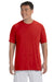 Gildan G420 Mens Performance Jersey Moisture Wicking Short Sleeve Crewneck T-Shirt Red Front