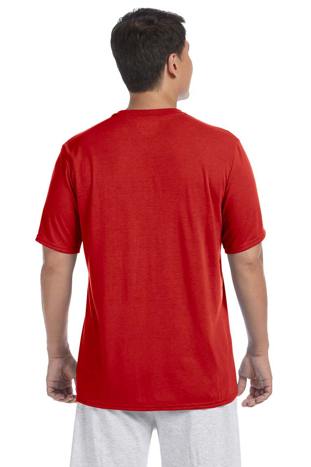 Gildan G420 Mens Performance Jersey Moisture Wicking Short Sleeve Crewneck T-Shirt Red Back