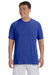 Gildan G420 Mens Performance Jersey Moisture Wicking Short Sleeve Crewneck T-Shirt Royal Blue Front