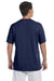 Gildan G420 Mens Performance Jersey Moisture Wicking Short Sleeve Crewneck T-Shirt Navy Blue Back