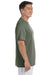 Gildan G420 Mens Performance Jersey Moisture Wicking Short Sleeve Crewneck T-Shirt Military Green Side