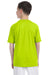 Gildan G420B Youth Performance Jersey Moisture Wicking Short Sleeve Crewneck T-Shirt Safety Green Back
