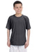 Gildan G420B Youth Performance Jersey Moisture Wicking Short Sleeve Crewneck T-Shirt Charcoal Grey Front