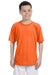 Gildan G420B Youth Performance Jersey Moisture Wicking Short Sleeve Crewneck T-Shirt Orange Front