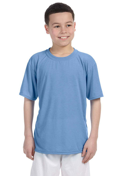 Gildan G420B Youth Performance Jersey Moisture Wicking Short Sleeve Crewneck T-Shirt Carolina Blue Front