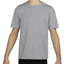 Gildan Youth Performance Jersey Moisture Wicking Short Sleeve Crewneck T-Shirt - Sport Grey