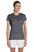 Gildan G420L Womens Performance Jersey Moisture Wicking Short Sleeve Crewneck T-Shirt Charcoal Grey Front