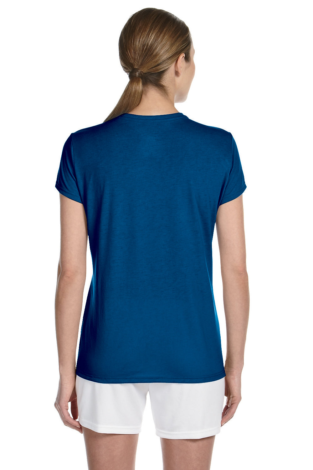 Gildan G420L Womens Performance Jersey Moisture Wicking Short Sleeve Crewneck T-Shirt Royal Blue Back