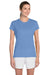 Gildan G420L Womens Performance Jersey Moisture Wicking Short Sleeve Crewneck T-Shirt Carolina Blue Front