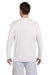 Gildan G424 Mens Performance Jersey Moisture Wicking Long Sleeve Crewneck T-Shirt White Back