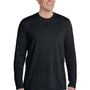 Gildan Mens Performance Jersey Moisture Wicking Long Sleeve Crewneck T-Shirt - Black