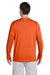 Gildan G424 Mens Performance Jersey Moisture Wicking Long Sleeve Crewneck T-Shirt Orange Back