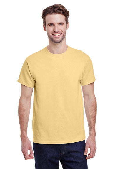 Gildan G500 Mens Short Sleeve Crewneck T-Shirt Yellow Haze Front