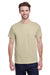 Gildan G500 Mens Short Sleeve Crewneck T-Shirt Sand Brown Front