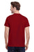 Gildan G500 Mens Short Sleeve Crewneck T-Shirt Garnet Red Back