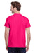 Gildan G500 Mens Short Sleeve Crewneck T-Shirt Heliconia Pink Back