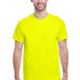 Gildan Mens Short Sleeve Crewneck T-Shirt - Safety Green