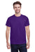 Gildan G500 Mens Short Sleeve Crewneck T-Shirt Purple Front