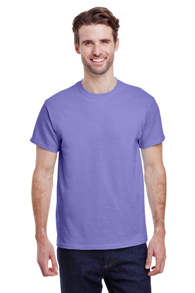 Gildan G500 Mens Short Sleeve Crewneck T-Shirt Violet Purple Front