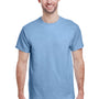 Gildan Mens Short Sleeve Crewneck T-Shirt - Light Blue
