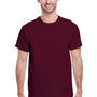Gildan Mens Short Sleeve Crewneck T-Shirt - Maroon