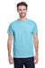 Gildan G500 Mens Short Sleeve Crewneck T-Shirt Sky Blue Front