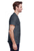 Gildan G500 Mens Short Sleeve Crewneck T-Shirt Heather Dark Grey Side