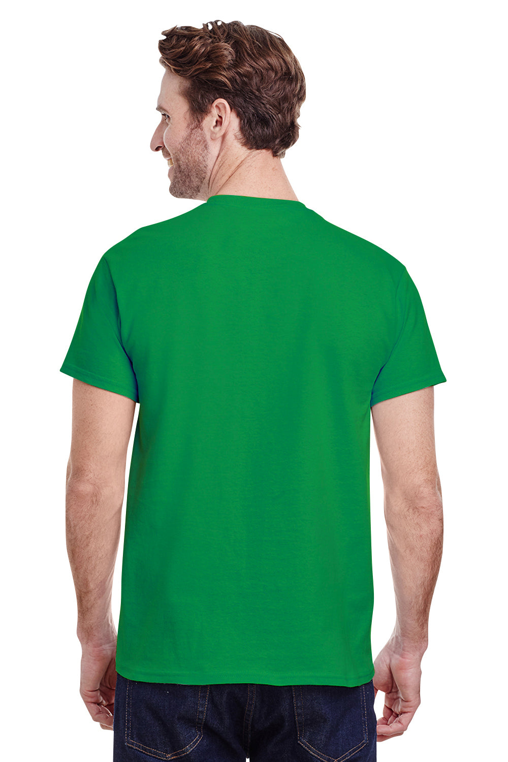 Gildan G500 Mens Short Sleeve Crewneck T-Shirt Irish Green Back