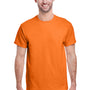 Gildan Mens Short Sleeve Crewneck T-Shirt - Safety Orange