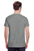 Gildan G500 Mens Short Sleeve Crewneck T-Shirt Heather Graphite Grey Back