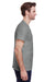 Gildan G500 Mens Short Sleeve Crewneck T-Shirt Heather Graphite Grey Side