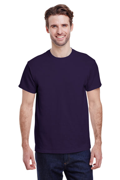 Gildan G500 Mens Short Sleeve Crewneck T-Shirt Blackberry Purple Front