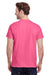 Gildan G500 Mens Short Sleeve Crewneck T-Shirt Safety Pink Back