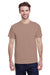 Gildan G500 Mens Short Sleeve Crewneck T-Shirt Brown Savana Front