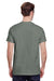 Gildan G500 Mens Short Sleeve Crewneck T-Shirt Heather Military Green Back
