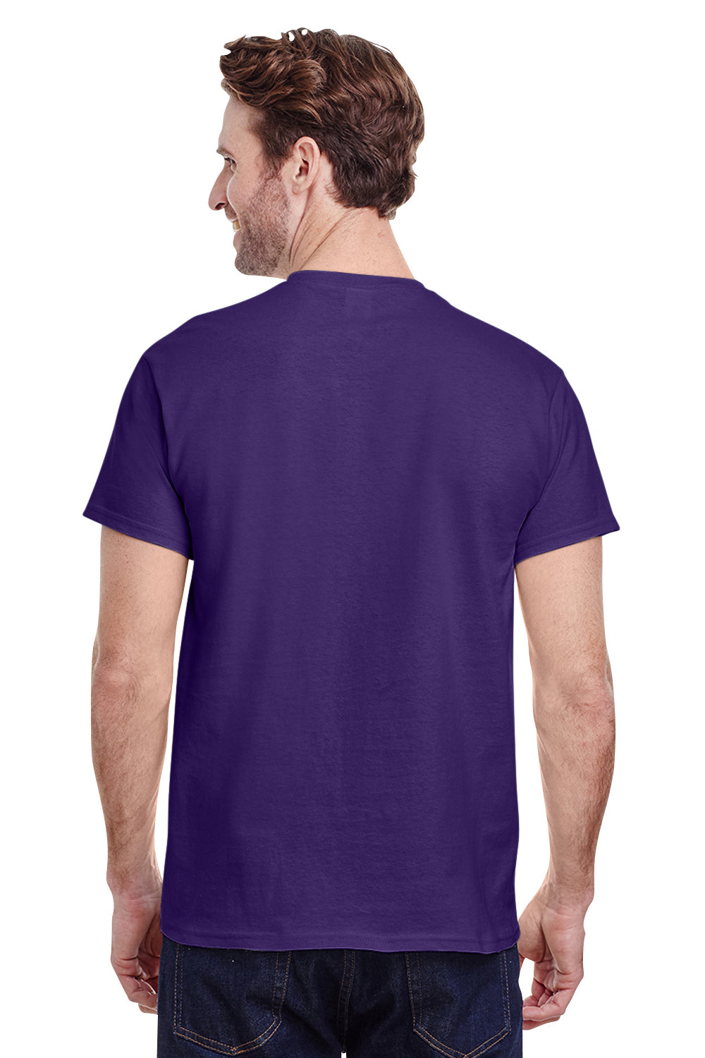 Gildan G500 Mens Short Sleeve Crewneck T-Shirt Lilac Purple Back