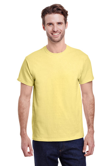 Gildan G500 Mens Short Sleeve Crewneck T-Shirt Cornsilk Yellow Front