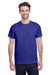 Gildan G500 Mens Short Sleeve Crewneck T-Shirt Neon Blue Front