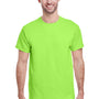 Gildan Mens Short Sleeve Crewneck T-Shirt - Neon Green